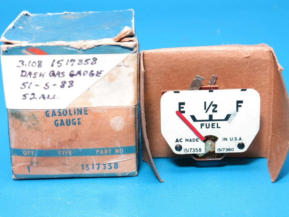 Nuevo de Lote Antiguo GM AC 1951 Oldsmobile Super 88 1952 98 y todo tablero medidor de gasolina combustible 1517358 Foto 2 de 4