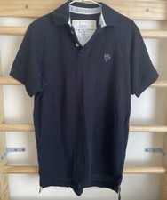 Mango HE Mens Black Polo Neck T-Shirt Short Sleeve Top Men’s Shirts Jersey Polos