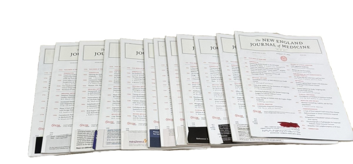 NEJM New England Journal Of Medicine- August- November 2023 - LOT