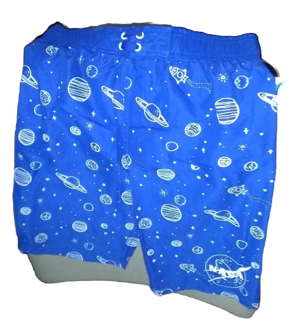 2 Pair Boys Swim Trunks Lined beach wear L blue new w tag. Mad Engine LOT OF 2