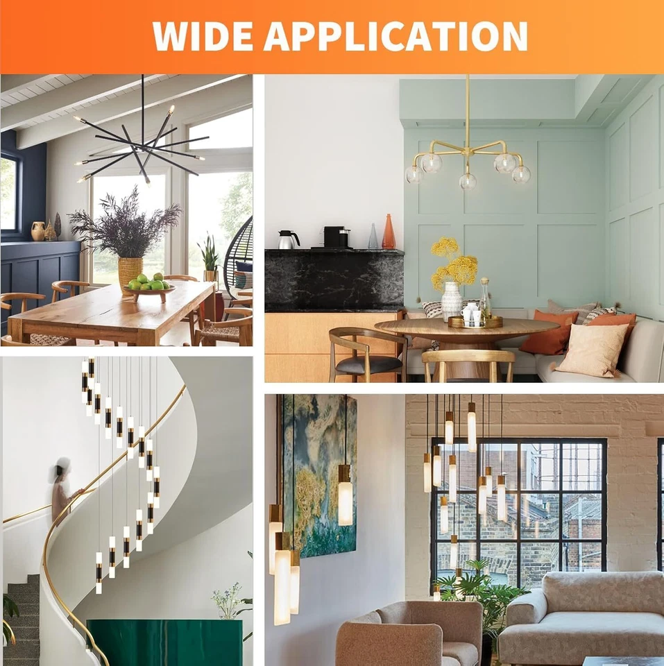 Diodesy 4PK LED T6 Milky Light Bulb All Dimmer E12, 4.5W, 40W, 3000K 400LM CRI90 - Image 4 of 4