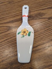 Vintage Decorative Porcelain Cake Server Cutter Holiday Wedding Birthday Etc.