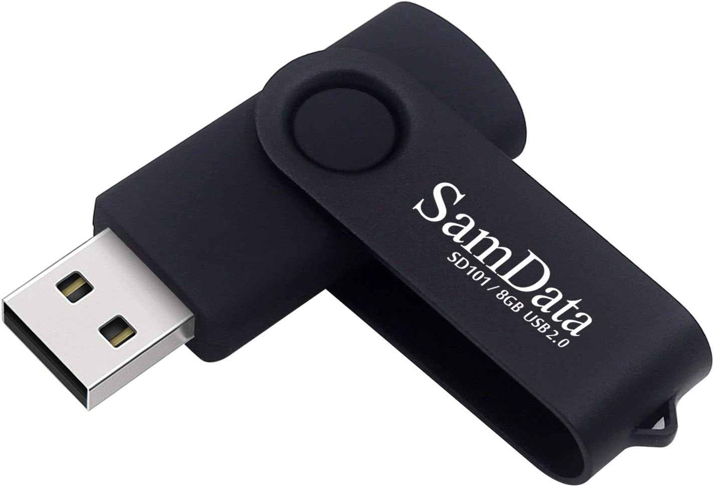 8GB USB 2.0 Flash Drive Swivel Thumb Drive for Data Storage-image
