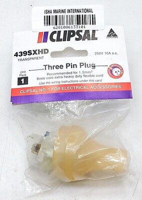 Clipsal 439SXHX Three Pin Plug 3101