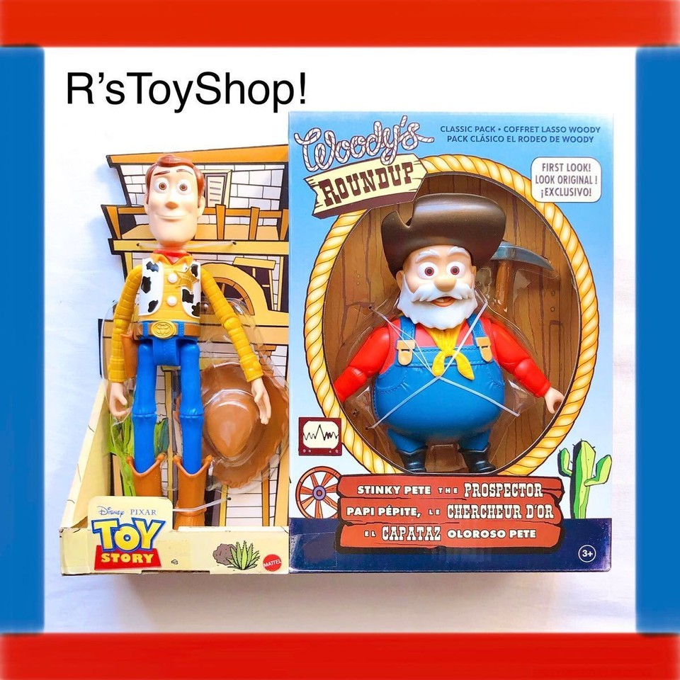 Funko Pop Super rare Toy Story Roundup Woody Prospector Figure from