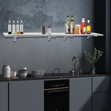 96"X12" Folding Shelf Stainless Steel Food Serving Shelf For Food Truck Trailer