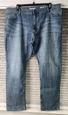 NEW Wrangler Men's Blue Athletic Fit Jeans Straight Leg Pant Size 42X30