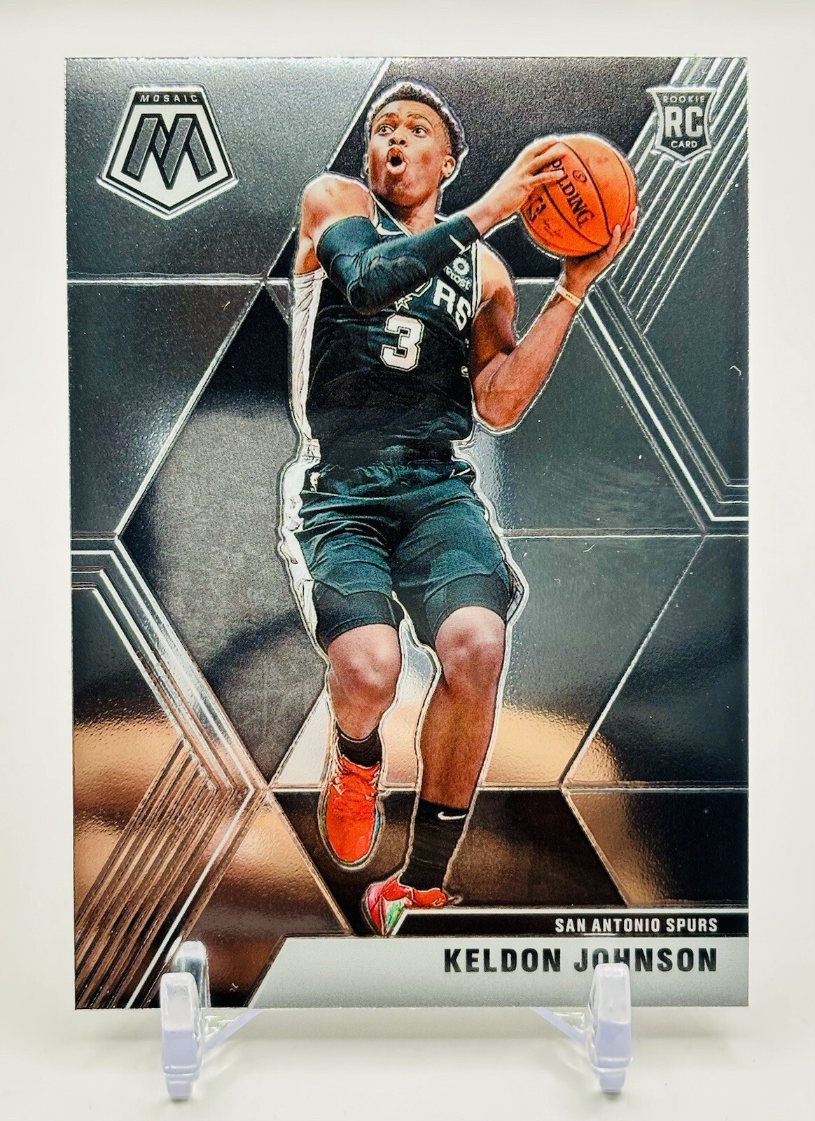 Keldon Johnson 2019-20 Panini Mosaic A RC #238 San Antonio Spurs