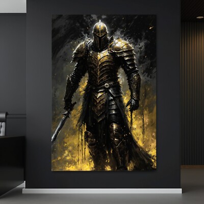   GLADIATOR KÄMPFER RÜSTUNG WANDBILD KUNSTDRUCK LEINWAND, ACRYLGLAS, POSTER DEKO