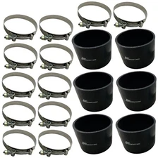 12 - 4" Inch Stainless Steel T-Bolt Clamps + Turbo Couplers Intake Piping TBOLTS