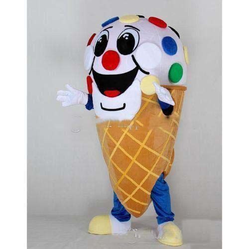 Costume Mascotte Gelato Fantasia Compleanno Festa Vestito Halloween Carnevale Costumi - Foto 3 di 3