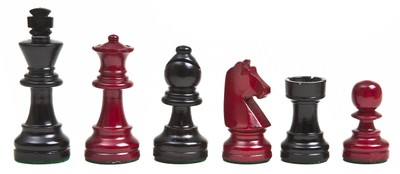 Maple Modern Staunton Wood Chessmen Felted High Gloss Finish King 3'' 2 Queens