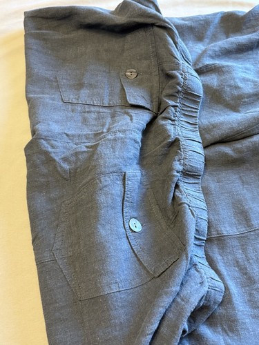 Wide Leg Brand New Dark Indigo linen/rayon pants - Brand New - Picture 6 of 7