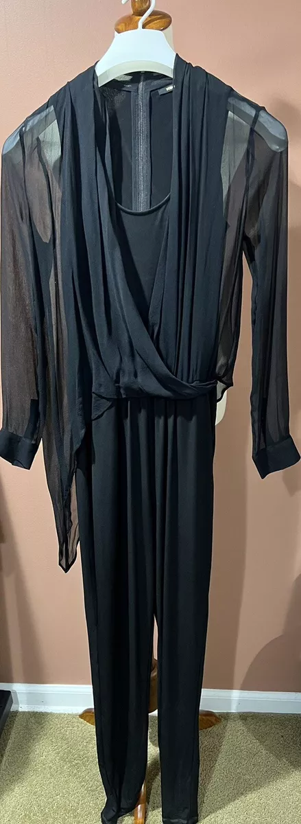 COMBINATION LONG JUMPSUIT - Black