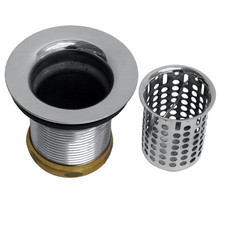2-1/4 In. Junior Basket Style Bar Sink Strainer in Polished Chrome