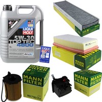 Mann Inspektionspaket 5L Liqui Moly Top Tec 5W-30 FüR Mini Mini Cooper D One