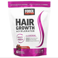 Force Factor Hair Growth Accelerator Soft Chews Hair Growth Vitamins For Women