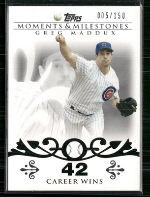 2008 Topps Moments & Milestones #8-42 Greg Maddux #/150