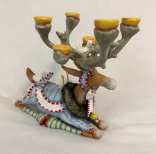 Dept 56 Krinkles Patience Brewster Reindeer Candelabra Christmas w/ Box
