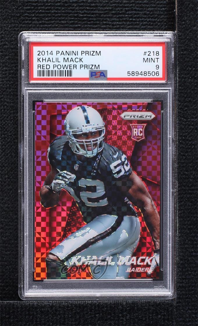 2014 Panini Prizm Red Power 53/125 Khalil Mack #218 PSA 9 MINT Rookie RC 14do