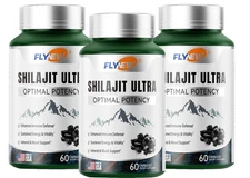Flynew Shilajit Ultra Optimal Potency, Boost Energy, Shilajit L-arginine 60Caps.