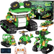STEM Robot Building Toys for Kids 6-12, 5in1 App Remote Control STEM...