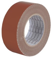 PRO POWER Waterproof Brown Gaffer Tape 50mm x 50m Polyester Cloth Adhesive Roll 0.25 per metre