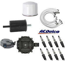 Tune Up Kit Filters Cap Spark Plugs Wire For CHEVROLET CORVETTE V8 5.7L 1984