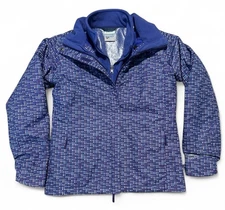 Columbia Bugaboo Interchange Girls L 14/16 Purple Winter Coat *No Hood Colorful