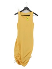 cale Bodycon Midi Dress XS in Yellow