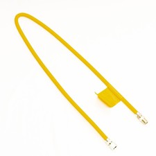 Dryer Gas Connector Yellow 1/2" OD Tube x 60" Long Fittings 1/2  MIP x 1/2  FIP