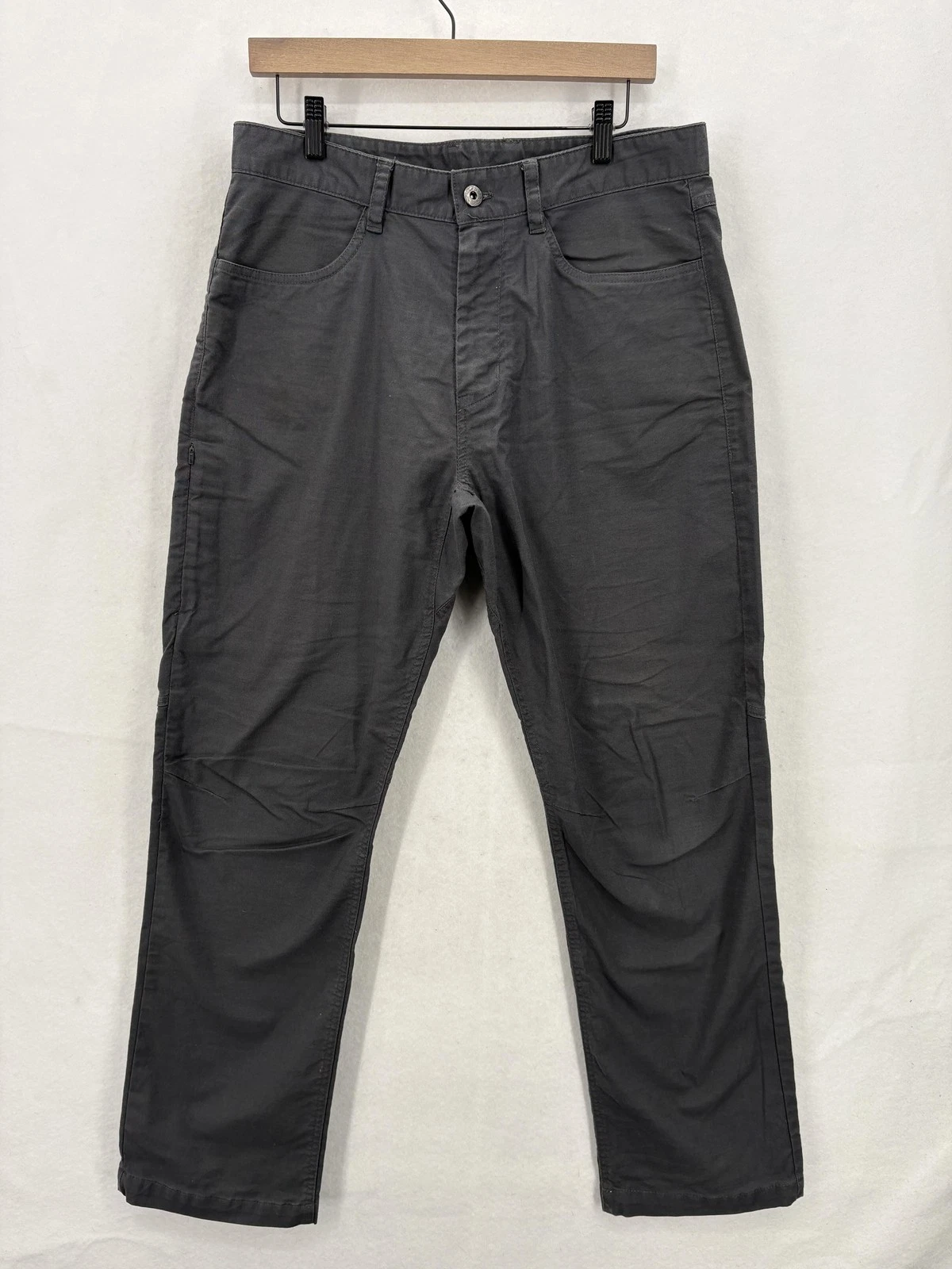 The North Face Pants Mens 32 Short Gray Stretch Canvas Chino Outdoor Hiking Camp
