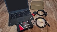 OBD2 Diagnosegerät mit Software 2021 + Laptop ThinkPad x240 für PKW und LKW