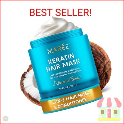 MAREE Deep Conditioning Hair Mask for Damaged Hair Treatment   Keratin Hair Care