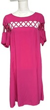 Torrid Hot Pink Dress Short Sleeve Casual Spring Summer plus sz 2
