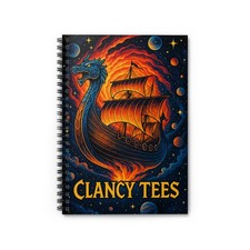 Cosmic Viking Spiral Notebook - Ruled Line, Fantasy Journal, Gift for ... 