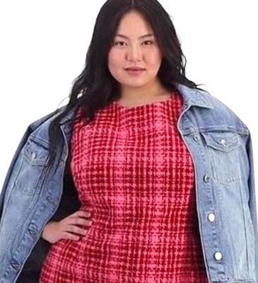 On 34th Women's Plus Size Tweed Mini Sheath Dress | eBay