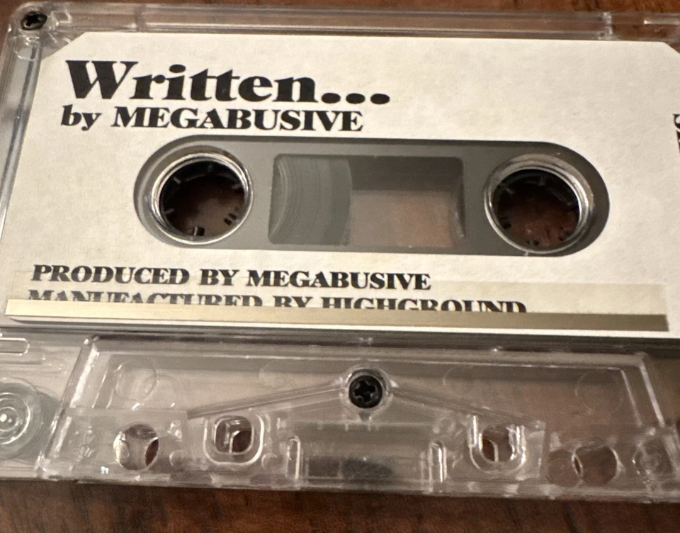 Megabusive Written…by Cassette Tape Demo Private Hip Hop Rap 1998 Very Rare ORIG - Image 4 of 4