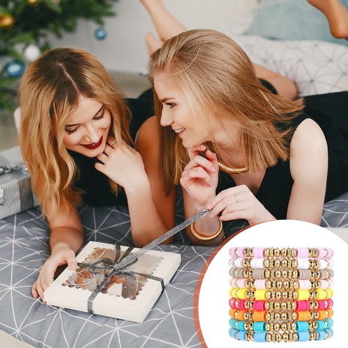 9pcs Colorful Friendship Bracelets for Women, Stackable Beaded Bracelets, Preppy - Picture 6 of 7