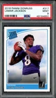 2018 Panini Donruss #317 Lamar Jackson Ravens RC Rated Rookie PSA 9 MINT