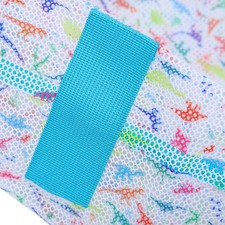 Mesh Beach Storage Bag Drawstring Closure Sand Water Drainage Foldable Ligh TRST