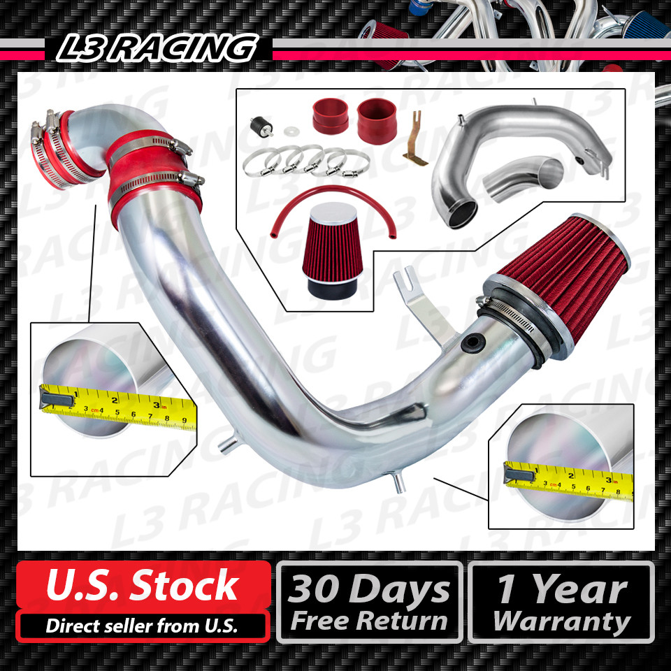 RED COLD INDUCTION AIR INTAKE + DRY FILTER FOR DODGE 03-05 NEON SRT4 2.4L TURBO