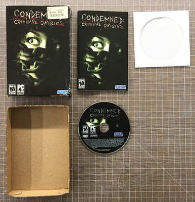 Condemned Criminal Origins (PC/Windows) Game 2006 - Game Box, Manual & Disc
