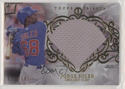 2015 Topps Tribute Diamond Cuts Relics 75/199 Jorge Soler #DC-JS 3rj