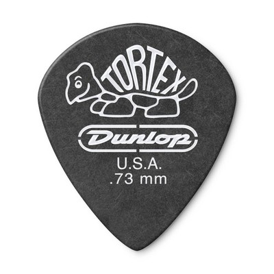 [482P073] Dunlop Tortex Pitch Black Jazz Picks (.73mm)