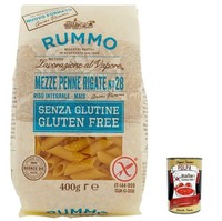 10X Rummo Pasta Mezze Penne Rigate N.28 Nudeln Glutenfrei 400G+Polpa 400G