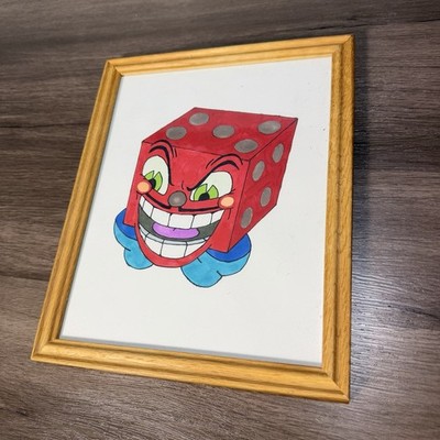 9x11 Fan Artwork Dice King Cuphead Dice Print Alcohol Marker