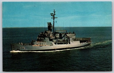 USS Burton Island AGB-1 Navy Icebreaker Wind Class San Diego Postcard D209