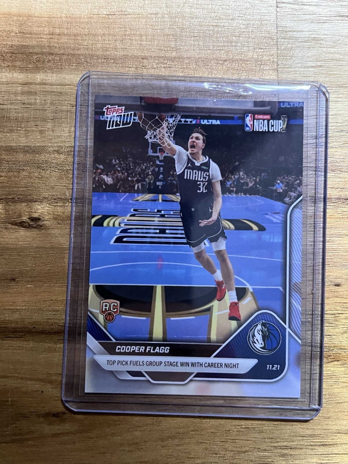 Cooper Flagg - 2025-26 NBA Topps NOW - Card 60 - CAREER HIGH RC Rookie 🏀🤩