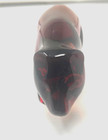 Vintage Amber Lead Crystal Glass Polar Bear Figurine 4.5” Long Made In Germany — photo 5